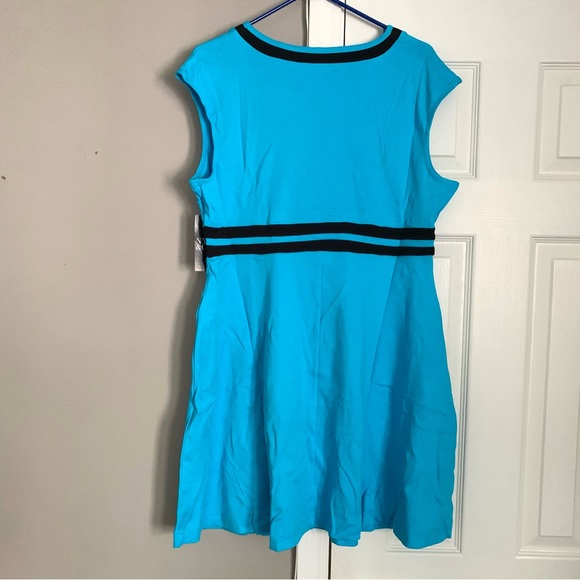 New York & Company Colorblock Accent Wrap Dress - City Knits - Picture 6 of 6